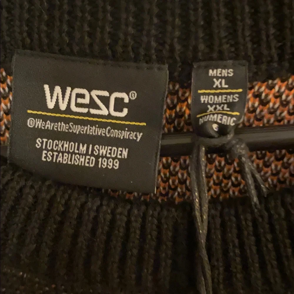 🆕 WESC heavyweight knitted 8 Ball Sweater 🎱